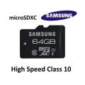 Memory Card 64GB Class 10 Micro SD card.
