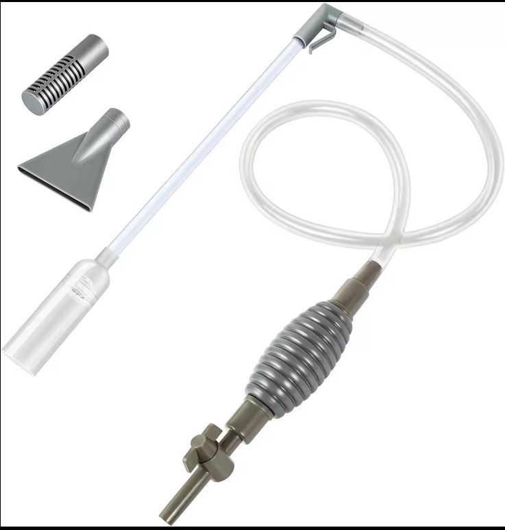 Aquarium Siphon Vacuum Cleaner for Gravel and Sand, Fish Tank Vacuum Gravel Cleaner, Manually Fish Tank Water Changer