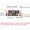 Temperature Controller Module Single 12V DC PWM 2-3 Wire Fan Temperature Control Governor Computer Fan. 