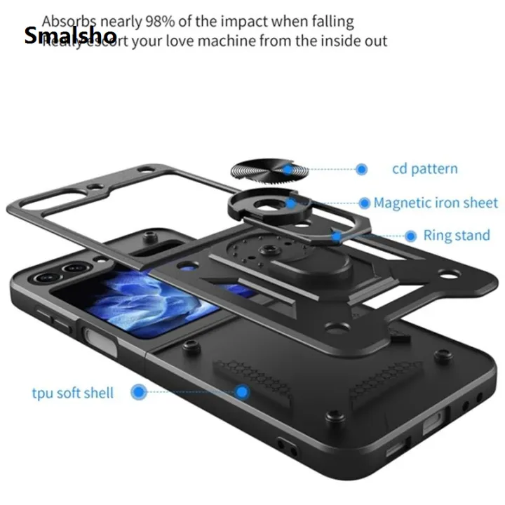 Armor%20Shockproof%20Case%20for%20Samsung%20Galaxy%20Z%20Flip%207%20FE%206%205%204%20Protective%20with%20Ring%20Stand%20Holder%20Anti-Slip%20Grip%20Cover%20Coque%20Fundas%20-%20Image%205