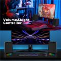 Desktop Small Household V5 RGB Stereo Sound Mini Speakers Portable for Computer Laptop Soundbar. 