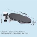Comfortable Desktop Extension Computer Arm Rest Support Attachable Board Mousepad Folding Desk Adjustable Armrest Pad Hand Shoulder rotection Rotating Mouse Arm Wrist Rest Desk. 