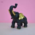 Resin Elephant Figurine Sculpture Fengshui Ornament for Housewarming Gift.
