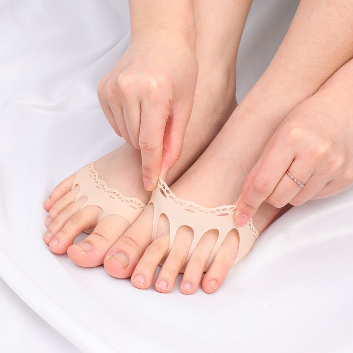 1/5Pair%20Invisibility%20Color%20Five%20Toes%20Forefoot%20Pad%20Women%20Nylon%20High%20Heels%20Orthotics%20Relieve%20Leg%20Pain%20Absorbs%20Shock%20Socks%20Toe%20Pad%20Half%20Insoles%20-%20Image%202