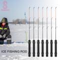 Compact Fishing Rod Telescopic Ice Fishing Rod with Non-slip Handle Lightweight Portable for Travel Adjustable Length Fishing Accessories.