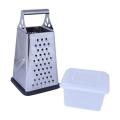 Stainless Steel Box Grater - Silver. 