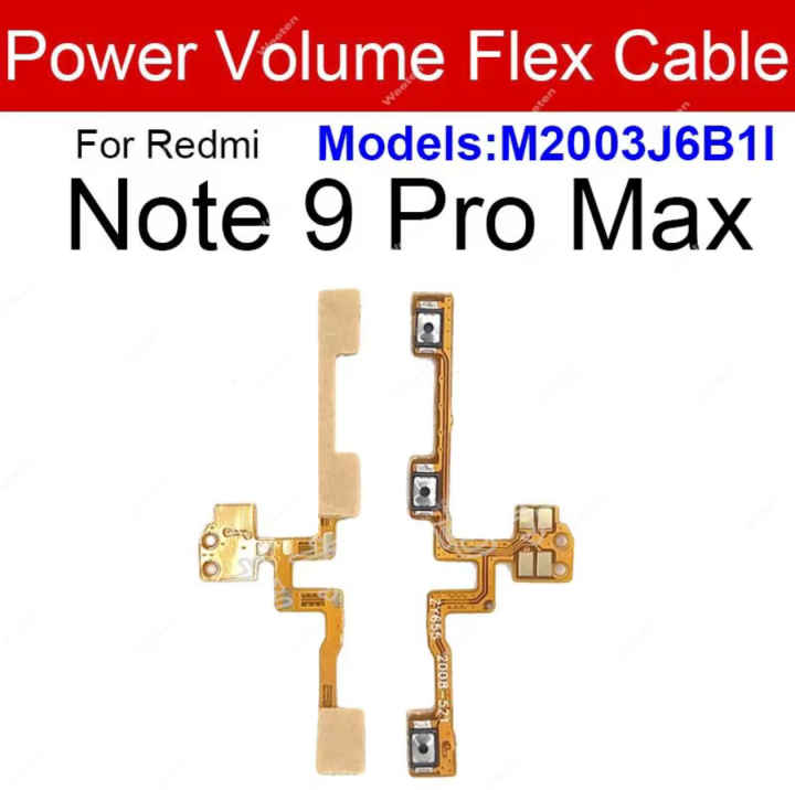Power Volume Button For Xiaomi Redmi Note 9 pro max Replacement