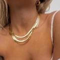 Clavicle Blade Statement Women Snake Choker Necklace Chain Jewelry.