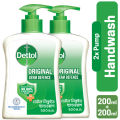 Dettol Handwash Original 200ml Pump Double Pack Combo. 