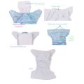 【Yurui】5 Diapers 5 Inserts Adjustable Lot Baby Washable Cloth Diaper.