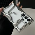 Fashions Luxury Plating 3D Hollow Snake Phone Case For Samsung S25 S24 S22 S23 Ultra FE A56 A36 A26 A16 A06 A55 Fashion Soft Shockproof Cover. 