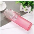 Hello Master Glass Drinking water Bottle 480ml- water Bottle-Colour Pink. 