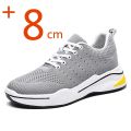 YEINSHAARS Men Heightening Shoes Elevator Shoes Height Increase Shoes for Men Casual Height Shoes Insole 8CM Black Shoes.
