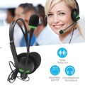 3.5mm/USB Wired HD Voice Business Headphones With Microphone Noise Cancelling Adjustable Office Headset For PC/Laptop. 