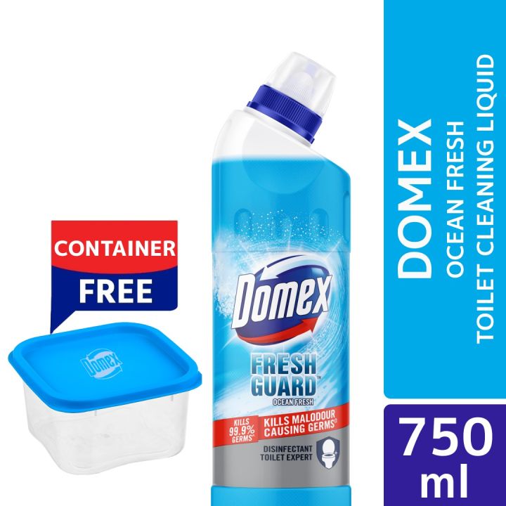 Domex Toilet Cleaning Liquid Ocean Fresh 750ml Get a Container Free