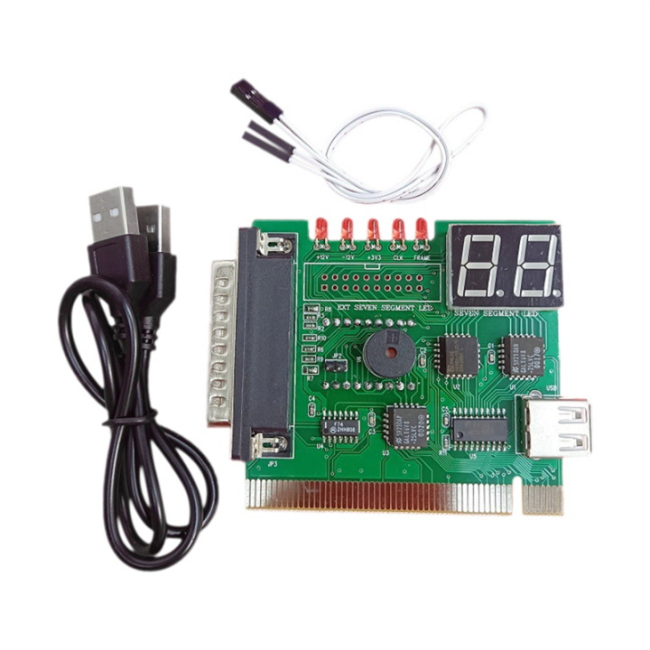 2 Digit Bit PC Computer Motherboard Diagnostic Card USB PCI LCD Error Code Display Tester Analyzer Post Card USB Diagnostic Card