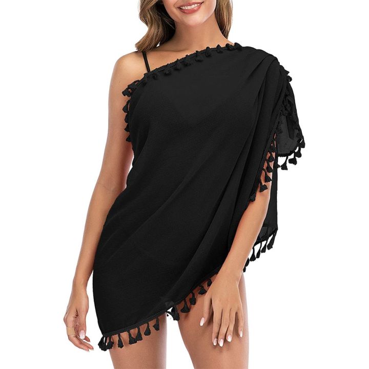 Sarong%20Coverups%20for%20Women%20Bathing%20Suit%20Wrap%20Swimsuit%20Skirt%20Beach%20Bikini%20Cover%20Up%20Swimwear%20Short%20with%20Tassel%20-%20Image%205