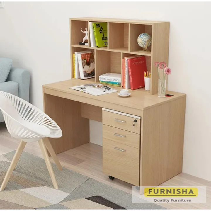 Multipurpose%20Study%20Table/Computer%20Table%20Study%20Office%20Laptop%20Desk%20for%20Home%20Office/Work%20Form%20Home/Reading%20Table/Laptop%20Table%20with%20Drawer%20Color%20Finish%20(White+Beige)%201%20Piece%20-%20Image%203