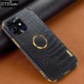 Phone case Tecno POP 8Pro Soft Case Crocodile Pattern Texture Leather Handphone Shockproof adsorb Ring Back cover Tecno POP 8 Pro case.