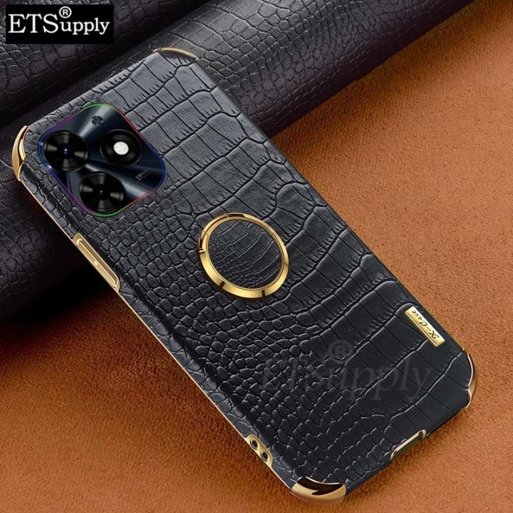 Phone%20case%20Tecno%20POP%208Pro%20Soft%20Case%20Crocodile%20Pattern%20Texture%20Leather%20Handphone%20Shockproof%20adsorb%20Ring%20Back%20cover%20Tecno%20POP%208%20Pro%20case%20-%20Image%204