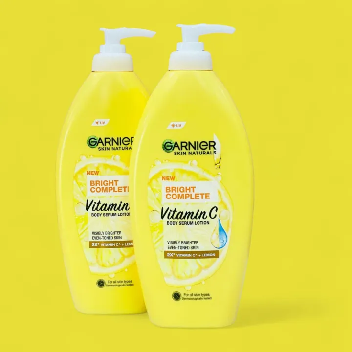 Garnier%20Bright%20Complete%20Vitamin%20C%20UV%20Body%20Lotion%20For%20all%20skin%20types%20400ml%20-%20Image%203