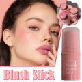 Natural Cheek Blush Stick Moisturizing Blusher Balm Blush Waterproof Sticks Peach Nourish Contour Eyeshadow Rouge Makeup Fa M6c0.