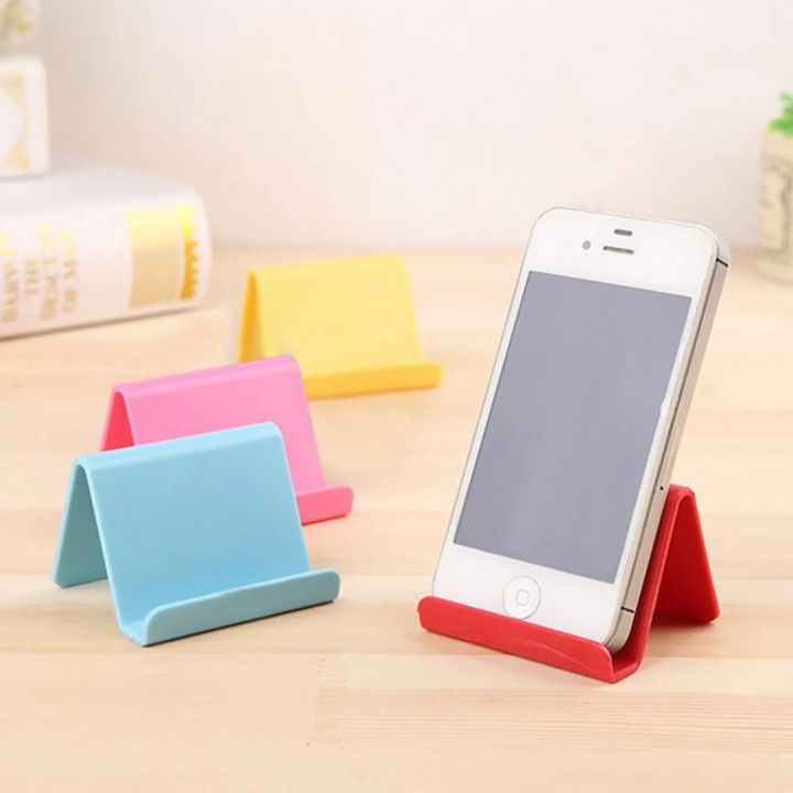 Mini Portable Mobile Phone Desktop Stand Colorful Small Smartphone Holder Support For Iphone Samsung Huawei Home Office Supplies