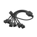 1pcs Motherboard 12v 4pin Rgb / 5v 3pin Argb To Sm Jst Female Male Conversion Adapter Cable 30cm For Pc Computer. 