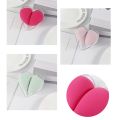 Creative new heart-shaped powder puff makeup tool that becomes bigger when exposed to water, and does not absorb powder when applying makeup -1box. 