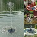 Solar Fountain Pump Solar Powered Bird Bath Fountain Pump Solar Panel Kit Water Pump Outdoor Watering Submersible Pump.
