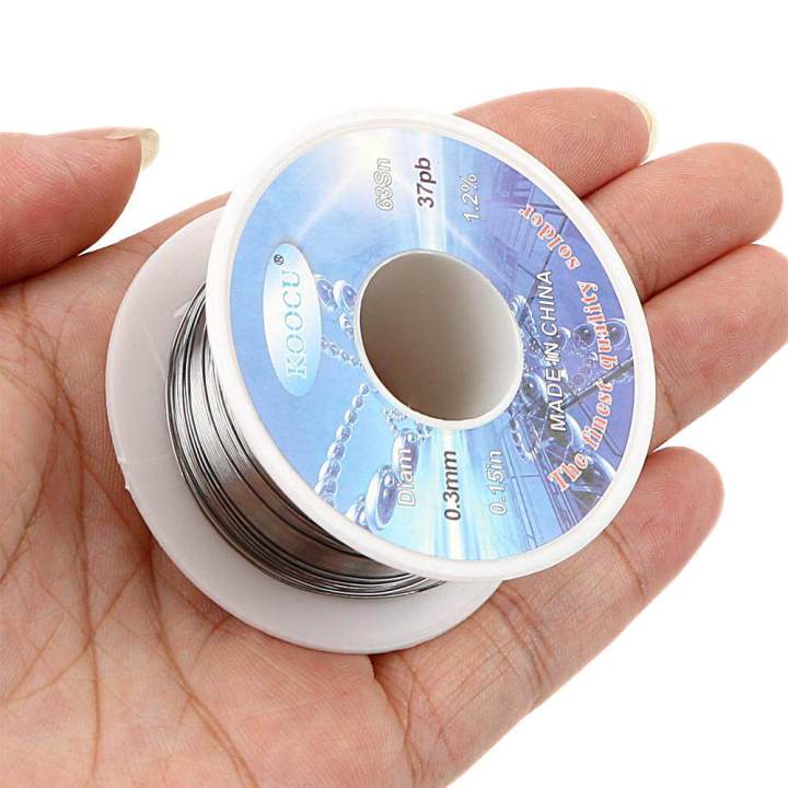 7%20Gauge%200.3mm%20Soldering%20Wire%20KOOCU%200.3mm%2063Sn%2037pb%207%20Gauge%20Soldering%20Lead%20Rang%20Tin%20Lead%20Flux%20Rosin%20Core%20Solder%20Wire%20Low%20Melting%20Wire%20Tin%20Lead%20Wire%20Reel%20-%20Image%206
