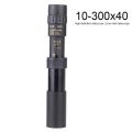 10-300X Zoom HD Portable Strong Binoculars Long Range Professional Spyglass Monocular Telescope Low Night Vision for Hunting. 