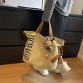 Korean Style High Quality Large Capacity Canvas Tote Bag for Women 2023 New Portable Messenger Bag College Student Class Commuting.