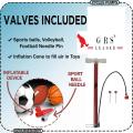 AIR Pump with 2 Needle for Cycle, Football, Volleyball, Basketball, Handball (Multicolour, Nylon & Steel). 