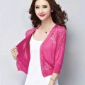 Autumn Summer Cardigan Women Lace Hollow Out Shawl Teenager Girls Knitted Sweater Female Cardigans Women Thin Coat Ladies Tops. 