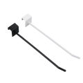 Lacquered chi-square tube hook black white straight hook spray paint single line supermarket shelf hook 1.5cm bayonet hook. 