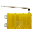 FM AM FM Short Wave Radio Receiver with Antenna Yellow. 