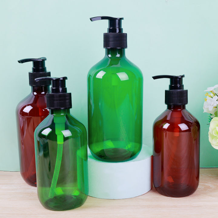 300 Ml 500 Ml Shampoo Bottle with Pump Tip Empty Plastic Bottles of Lotion Shampoo Press Dispenser Bottles