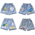Baby Girls Shorts Jeans Kids Eastic Band Short Pant 2022 Summer 1 To 4 Yrs Children's Cartoon Printed Trousers Casual Clothing.