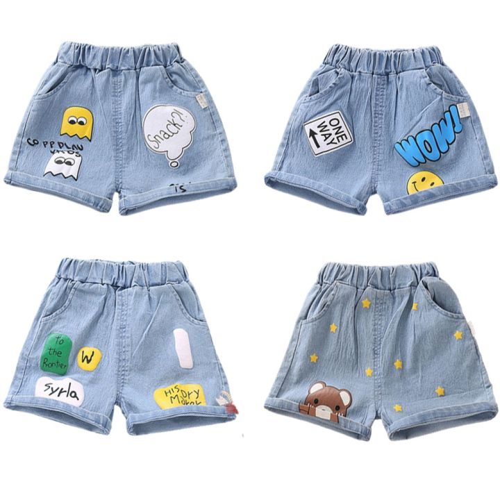 Baby%20Girls%20Shorts%20Jeans%20Kids%20Eastic%20Band%20Short%20Pant%202022%20Summer%201%20To%204%20Yrs%20Children's%20Cartoon%20Printed%20Trousers%20Casual%20Clothing%20-%20Image%202