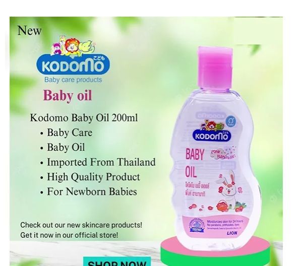 Kodomo%20Baby%20Oil%20200ml%20Pink%20Hanabaki%20(Made%20in%20thailand)%20%20100%25%20Original%20Product.%20-%20Image%203