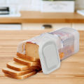 Plastic Bread Dispenser with Airtight Lid Fresh Bread Storage Container Loaf Bread Box for Small Specialty Loaves. 