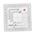 LCK51 for Camping MP-5 Topographical for Technical Land Navigation Protractor Coordinate Scale Protractor Map Protractor Measuring Ruler.