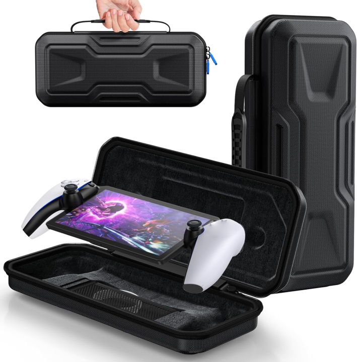 Qiunery%20Portable%20Storage%20Case%20EVA%20Hard%20Shell%20Shock-Proof%20Protective%20Case%20Storage%20Bag%20With%20Handle%20Travel%20Carrying%20Case%20Compatible%20For%20PS5%20Portal%20Game%20Console%20Accessories%20-%20Image%2010