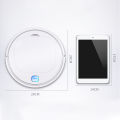 OUMERY New Robot Vacuum Cleaner Automatic Smart Sweeping Robot Home Sweeping Machine Mites Removal Low Noise Indoor White.