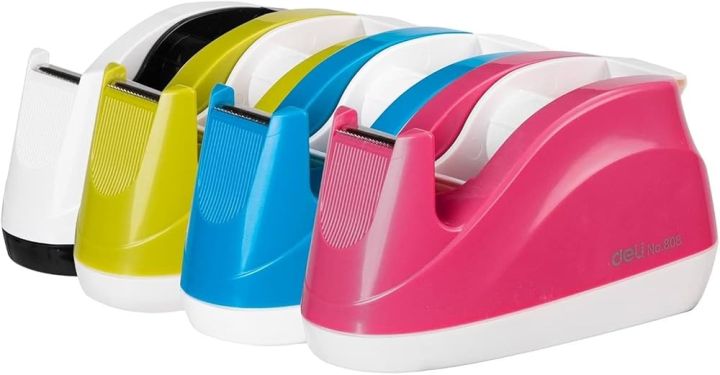 Deli%20E808%20Tape%20Dispenser%20Non%20Slip%20Padded%20Base%20Assorted%20Colors%20Office%20Stationery%20Cutter%20-%20Image%204