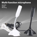 USB Microphone for laptop and Computers Adjustable Studio Singing Gaming Streaming Mikrofon Stand Mic With Holder Desktop. 