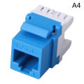 CAT6 RJ45 Keystone Jack Female Coupler Insert Snap-in Connector Socket Adapter Port Ethernet Wall Jack Punch Down Keystone Module Connector Hudduo. 
