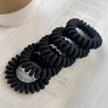 Women's Spiral Hair Ties Telephone Wire Cord Girl Hair Ring Elastic Head Bands Rubber Band Scrunchies Ladies Headwear Sweet Korean Large Spring Summer Thickened Stretchy Children Durable Tie Hair Tool Hair Accessories.