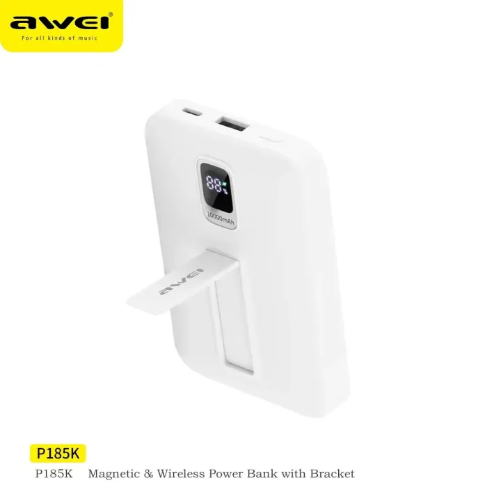 Awei%20Magnetic%20Charger%20P185K%2015W%20Wirless%20Magnetic%20Power%20Bank%20For%20iPhone%2016%2010000mAh%20Support%20PD22.5W%20USB%20A%20Outputs%20Mini%20Powerbank%20-%20Image%205